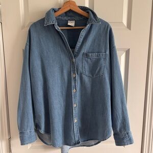 Aerie Blue Denim Shirt